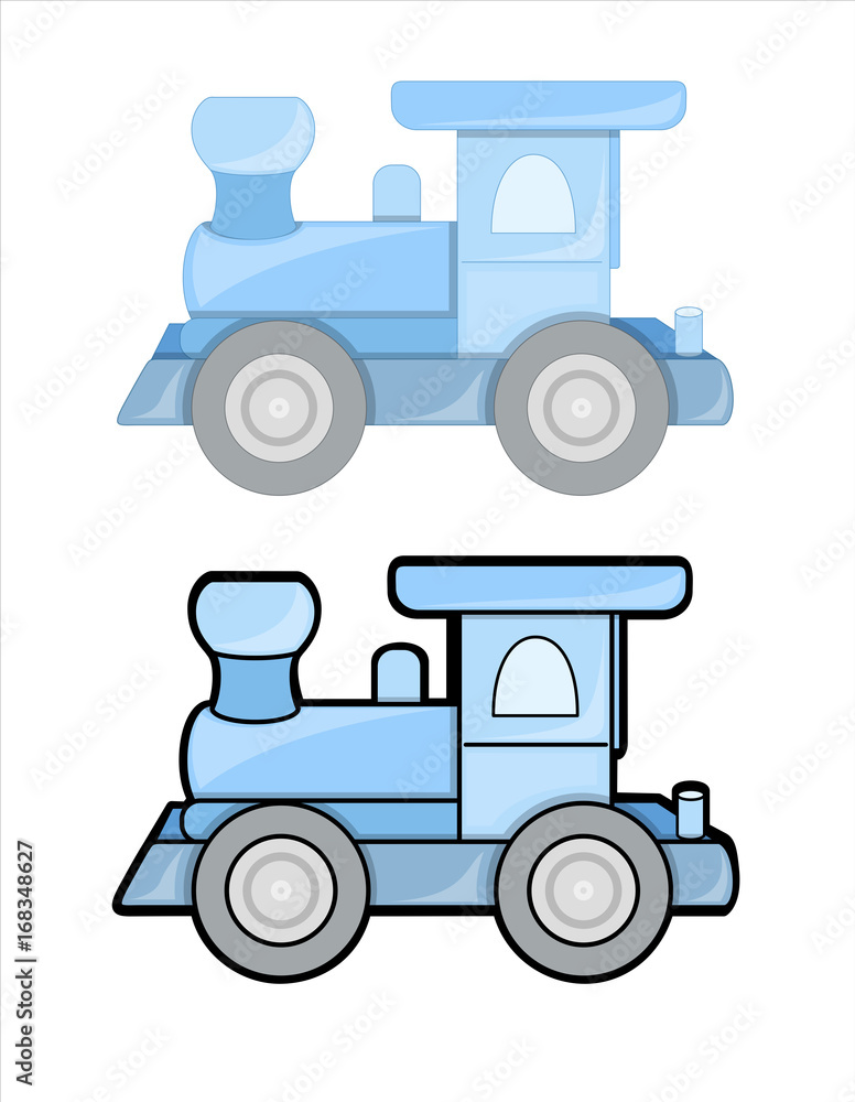 Fototapeta premium Rail Engine Vector Designs and Sticker