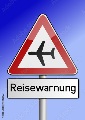 Achtung Flugzeug Reisewarnung