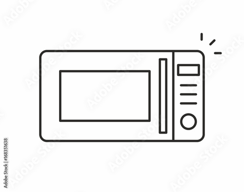 Microwave vector icon