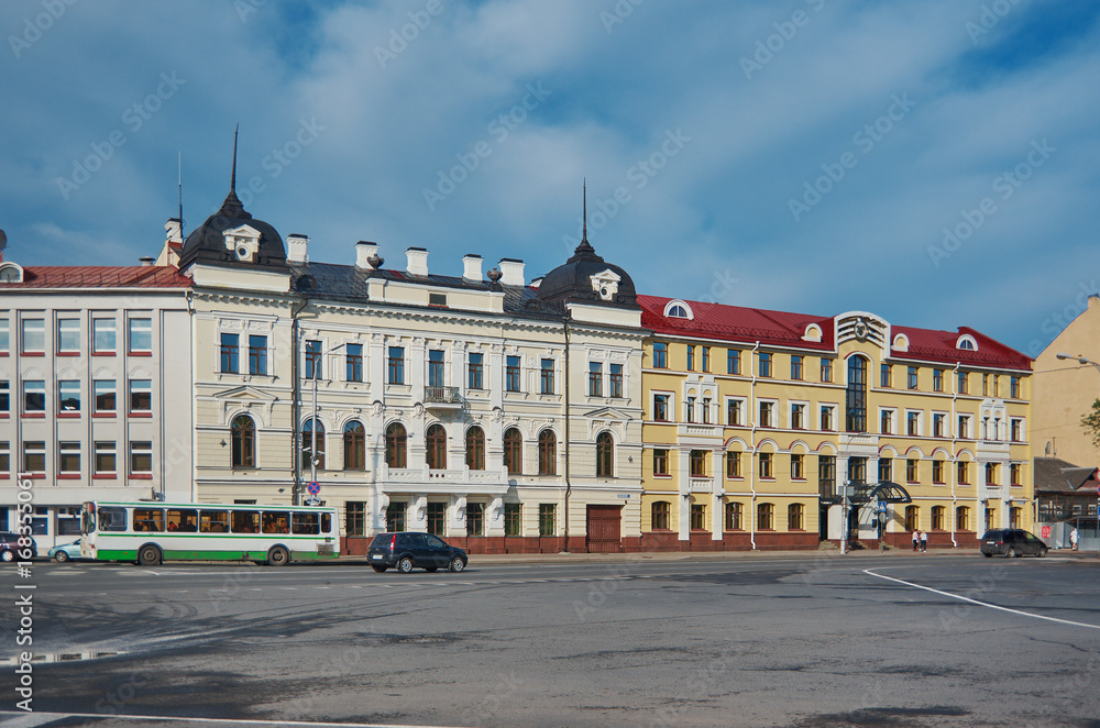 City street in Pskov,