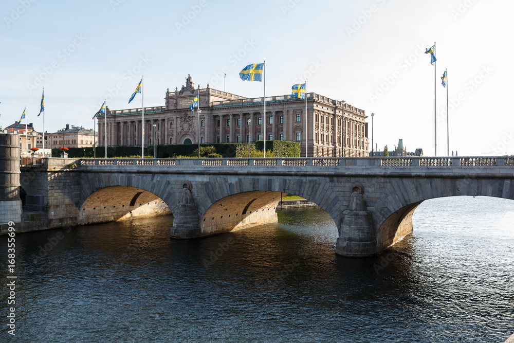 Sveriges Riksdag - Parliament House in Stockholm, Gamla Stan, Sweden