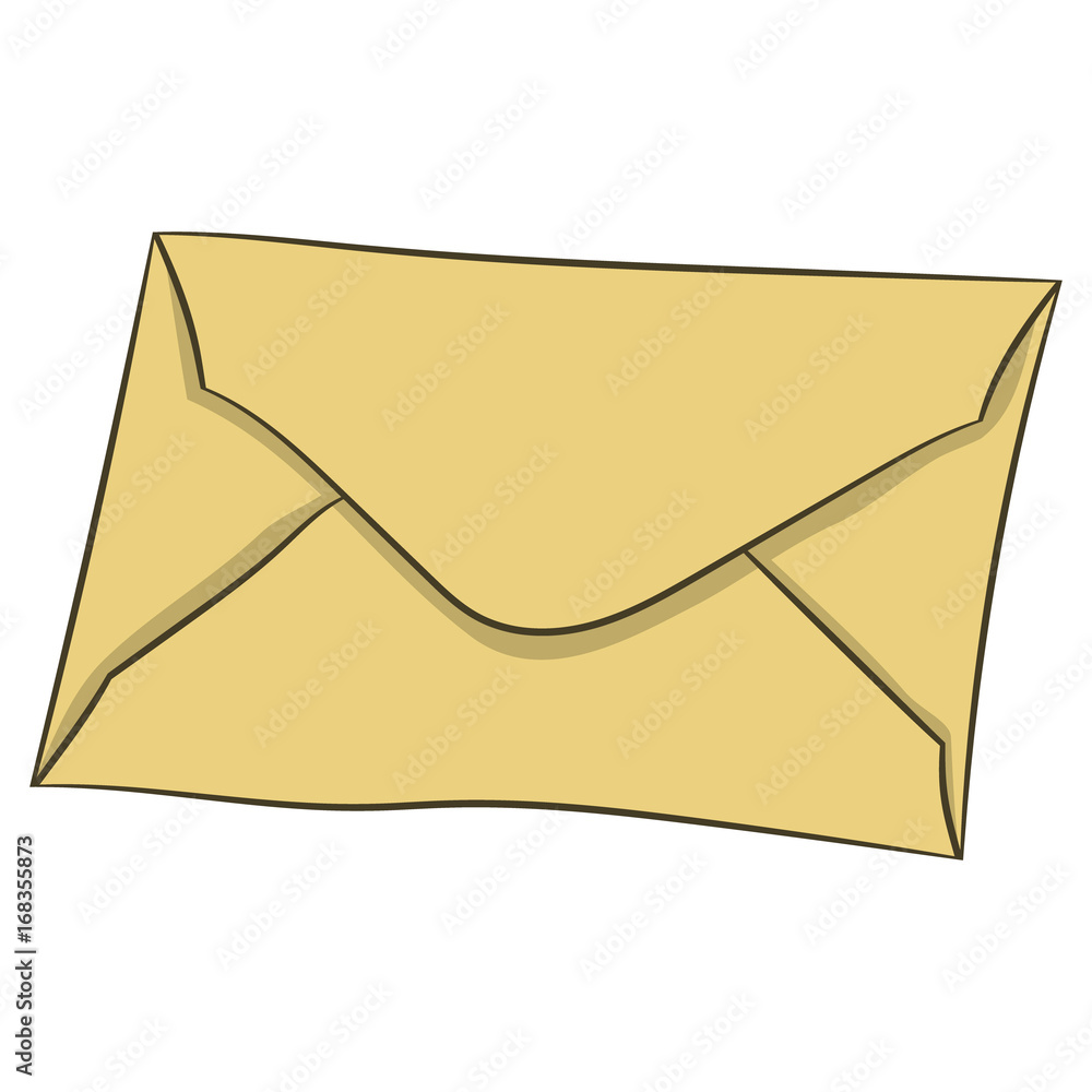 Letter in envelope. vector illustration. Drawing by hand. Letter in envelope. vector illustration. Drawing by hand.