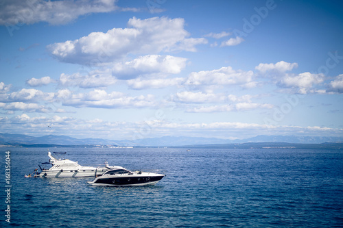 boat, yacht on a sea © Irina