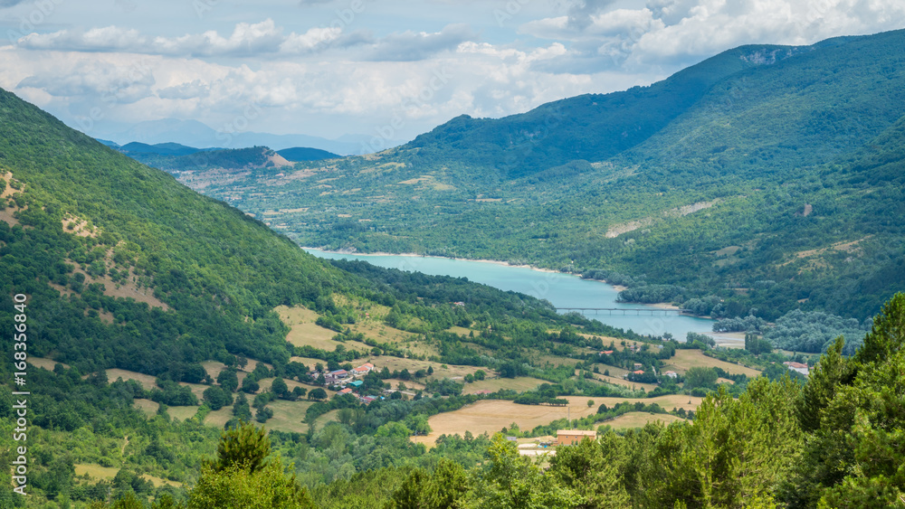 Lake Barrea, in the Province of L'Aquila, Abruzzo, Italy. Lake Barrea, in the Province of L'Aquila, Abruzzo, Italy.