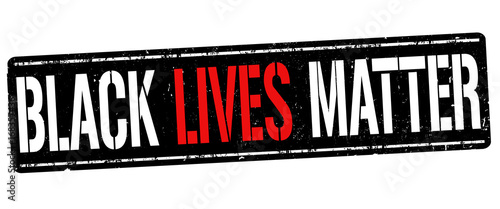 Black lives matter sign or stamp