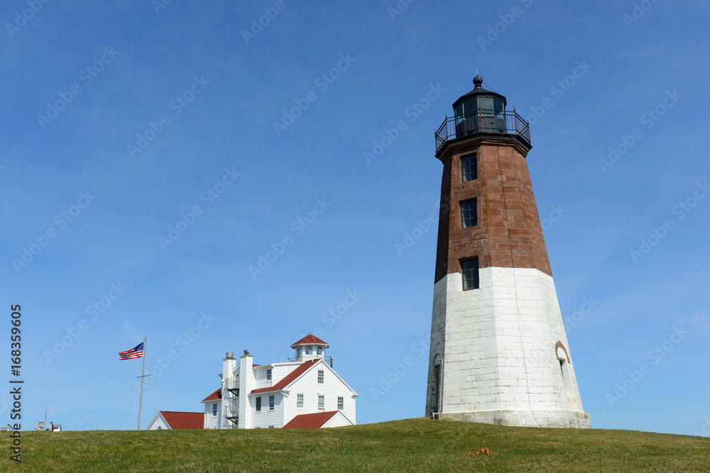 Point Judith Lighthouse was built in 1857 in Narragansett, Rhode Island, USA. This building was registered National Historic Place since 1988.