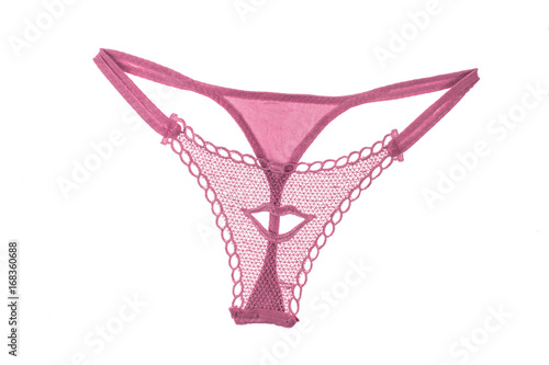 Lilac lingerie on a white isolated background