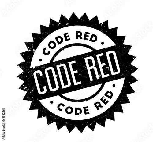 Code Red rubber stamp. Grunge design with dust scratches. Effects can be easily removed for a clean, crisp look. Color is easily changed.