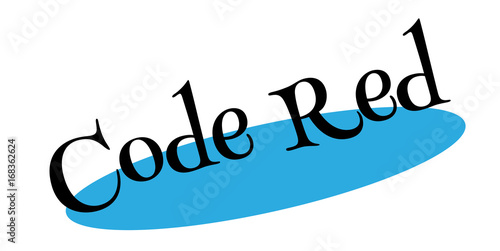 Code Red rubber stamp. Grunge design with dust scratches. Effects can be easily removed for a clean, crisp look. Color is easily changed.