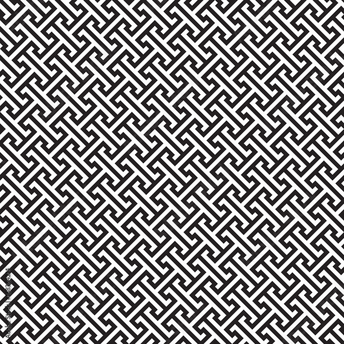 Seamless Greek Key Geometric Pattern Background