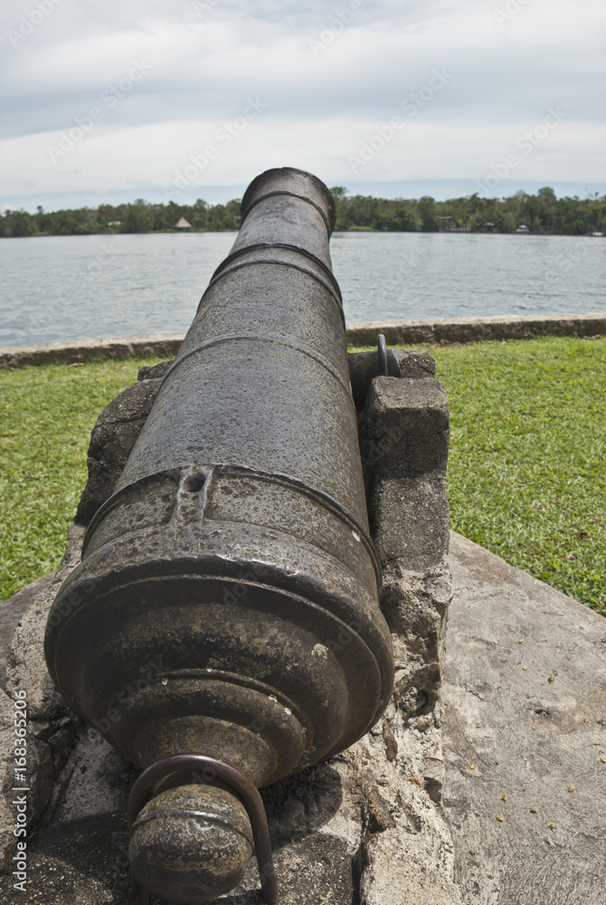 Spanish colonial fort at the entrance to Lake Izabal in eastern Guatemala, Castillo de San Felipe. Spanish colonial fort at the entrance to Lake Izabal in eastern Guatemala, Castillo de San Felipe.
