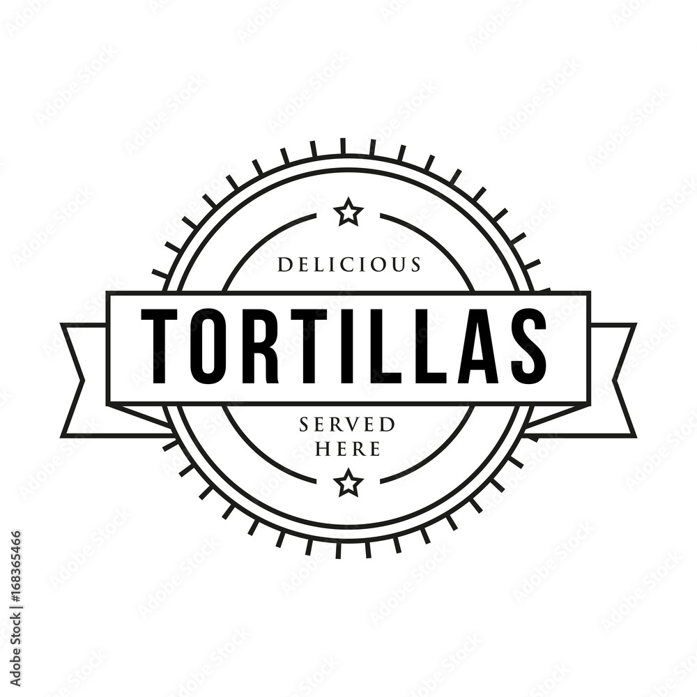 Fototapeta premium Toritillas vintage stamp sign