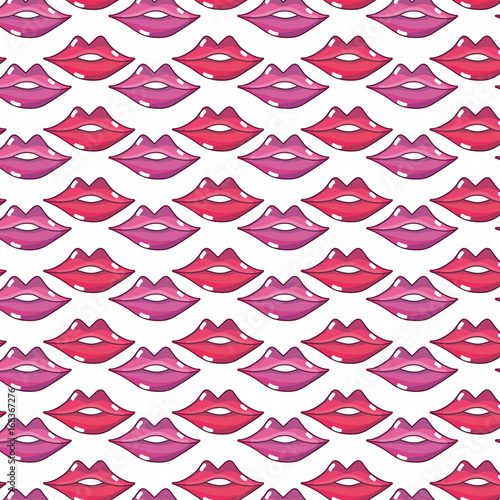 sexy girl lips with fashion makeup background