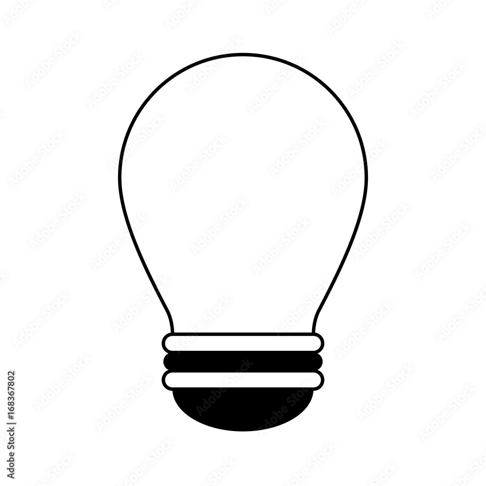 regular lightbulb icon image vector illustration design black and white regular lightbulb icon image vector illustration design black and white