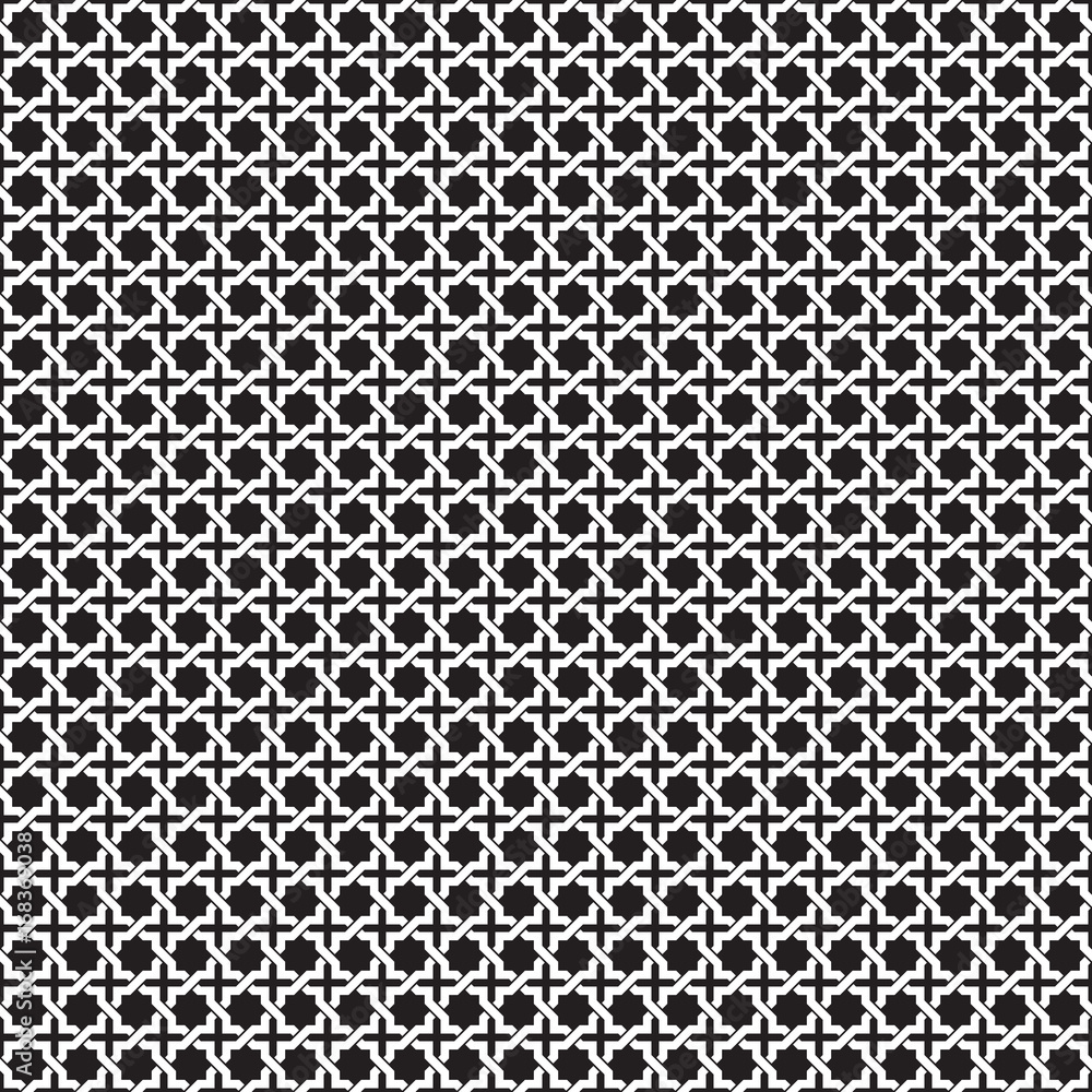 Seamless vector interwoven trellis pattern Seamless vector interwoven trellis pattern