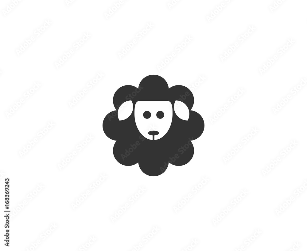 Naklejka premium Sheep logo
