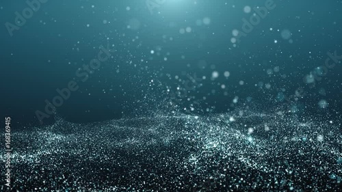 Blue Particles Background. Background perfect for peaceful slideshow, titles, intro, etc Loop video