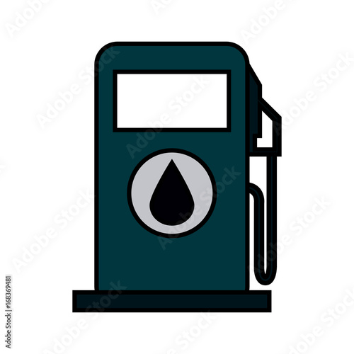gas pump oil industry icon image vector illustration design 