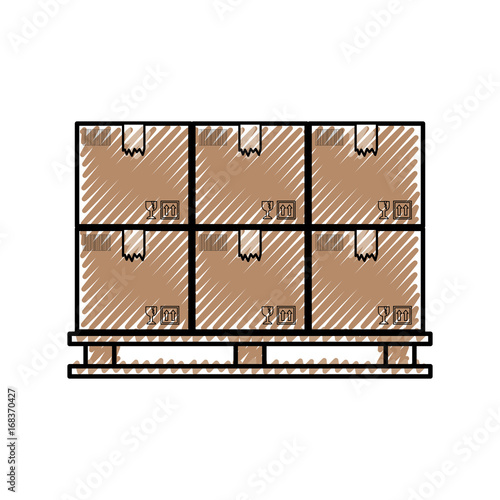 Delivery cardboard boxes