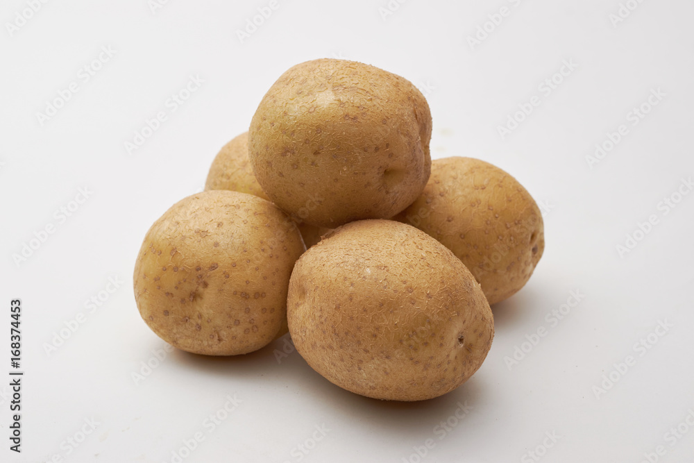 White background Potato group White background Potato group