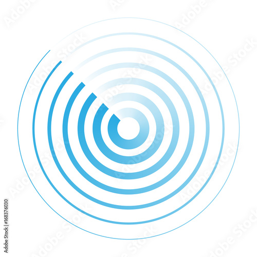 Radar abstract icon sign symbol logo vector illustration