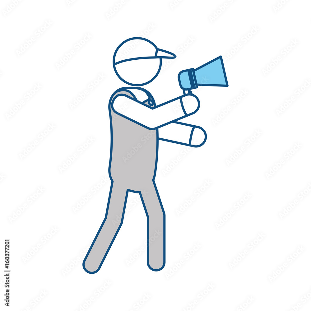 Fototapeta premium Delivery man courier