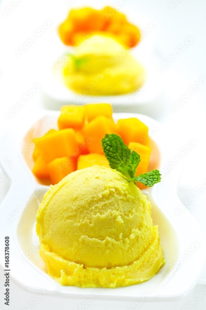 Sticky rice mango Thai dessert. Sticky rice mango Thai dessert.