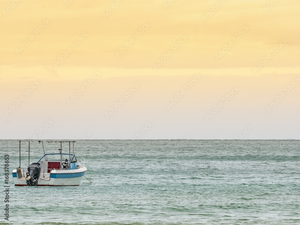 Speed boat in the sea