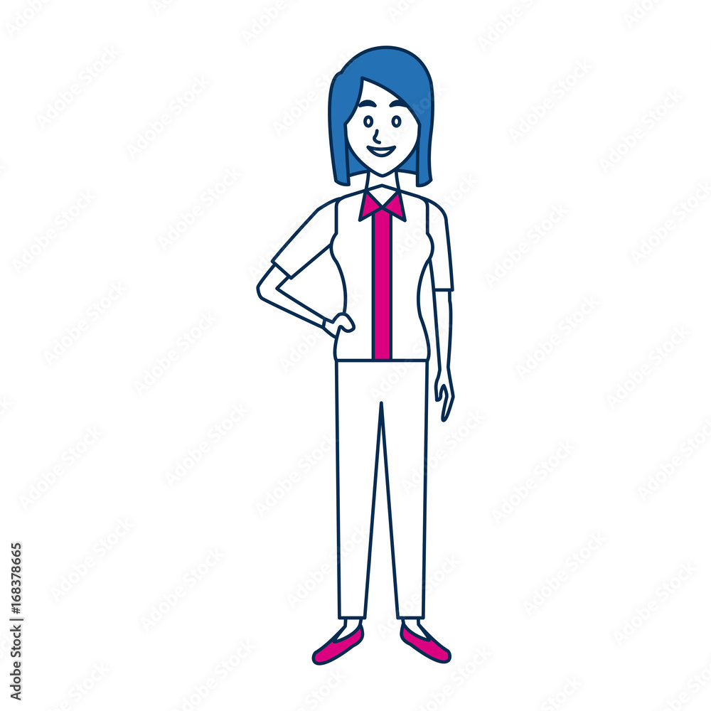 beautiful woman character people standing vector illustration beautiful woman character people standing vector illustration