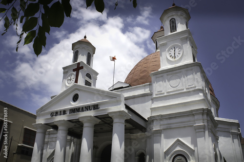 Gereja blenduk in semarang, central java Indonesia. photo