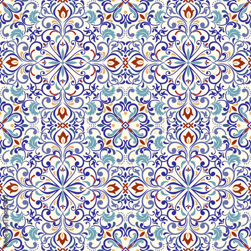 Ottoman Ceramic. The Ottoman patterned tile composition.