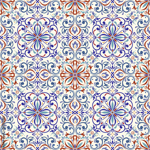 Ottoman Ceramic. The Ottoman patterned tile composition.