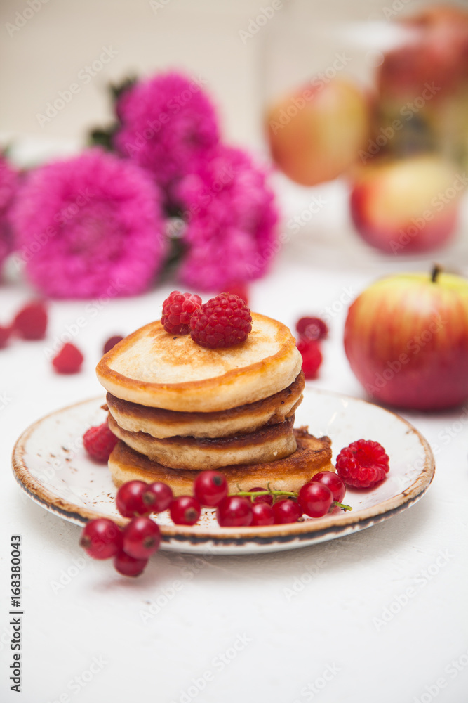 Pancakes with berries Pancakes with berries