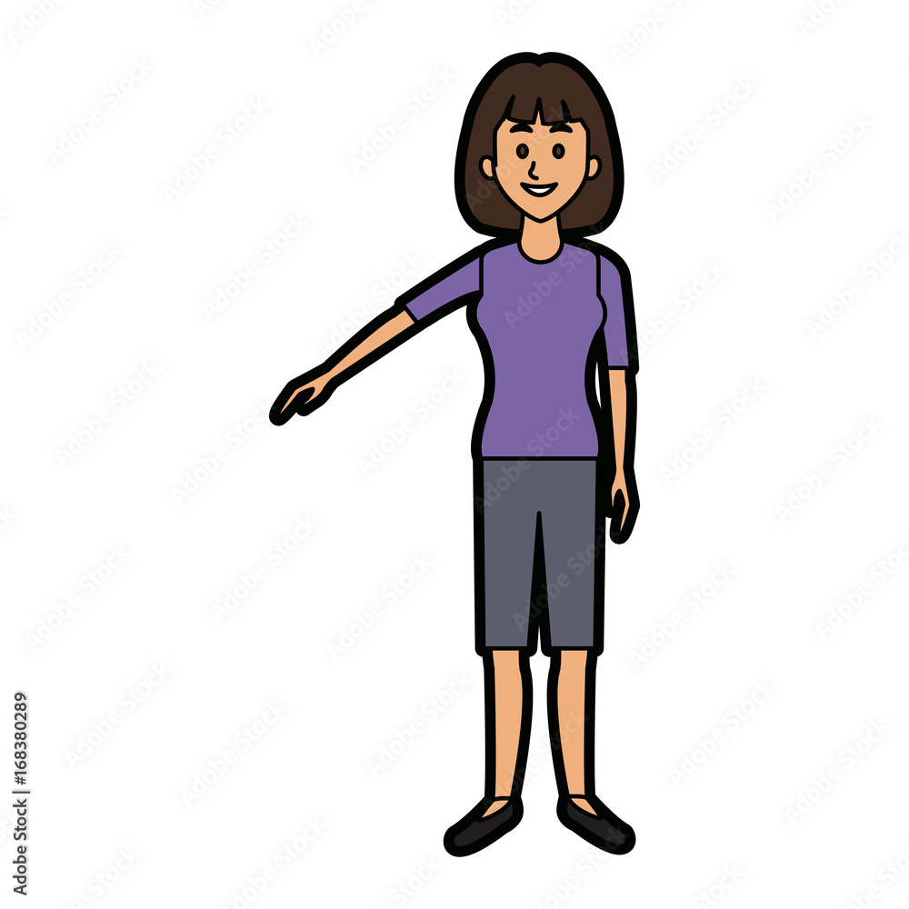 beautiful woman character people standing vector illustration beautiful woman character people standing vector illustration
