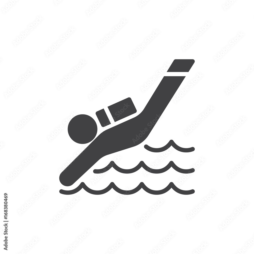 Diver icon vector, filled flat sign, solid pictogram isolated on white. Scuba diving symbol, logo illustration. Pixel perfect vector graphics Diver icon vector, filled flat sign, solid pictogram isolated on white. Scuba diving symbol, logo illustration. Pixel perfect vector graphics