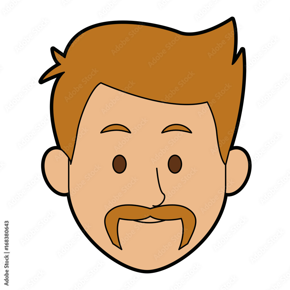 man character face avatar male on white background vector illustration man character face avatar male on white background vector illustration