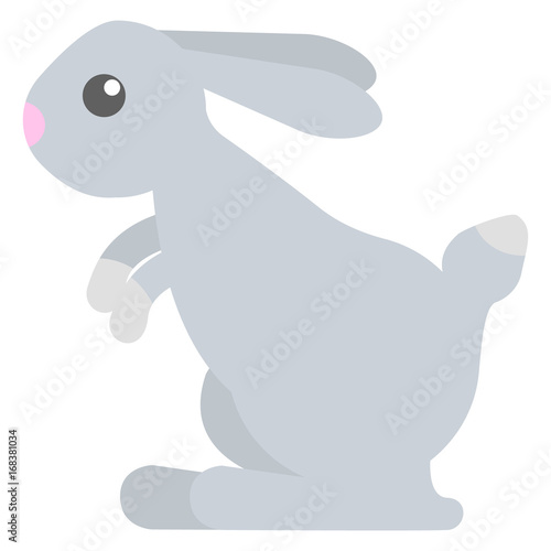 Hare wild animal flat icon