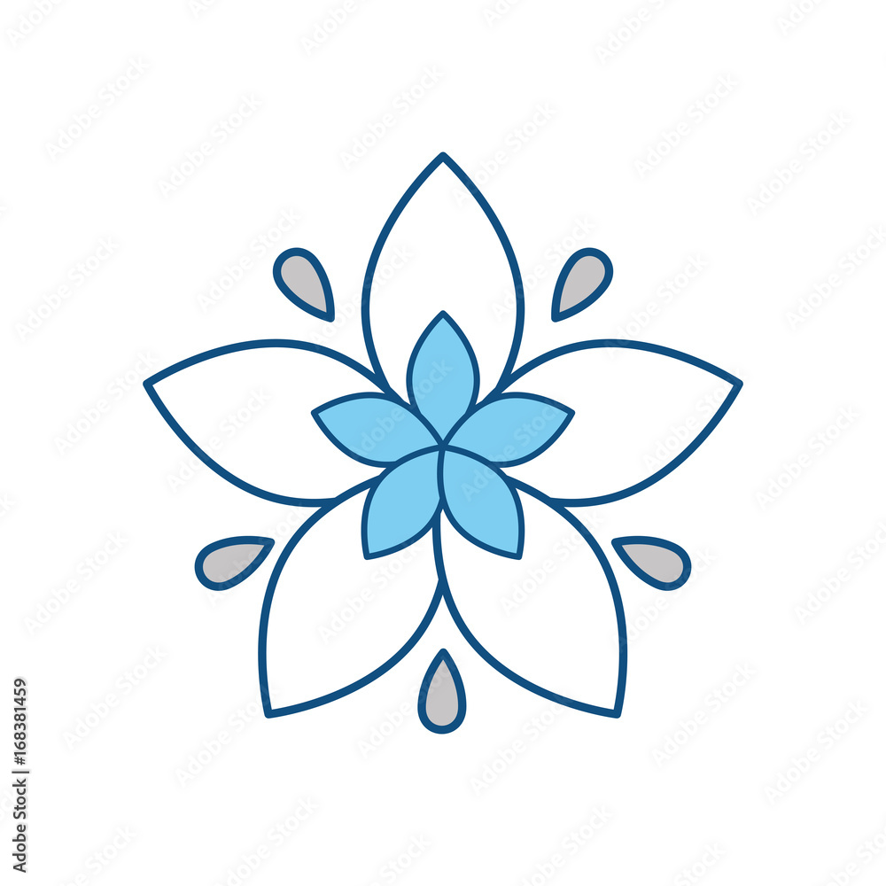 Fototapeta premium Beautiful flower symbol