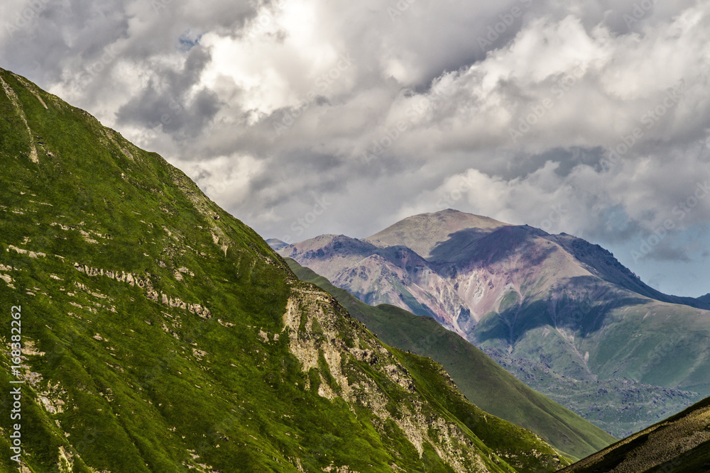 Fototapeta premium Beautiful summer mountain landscape of Georgia.