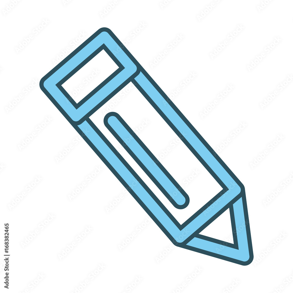 Wooden pencil symbol Wooden pencil symbol