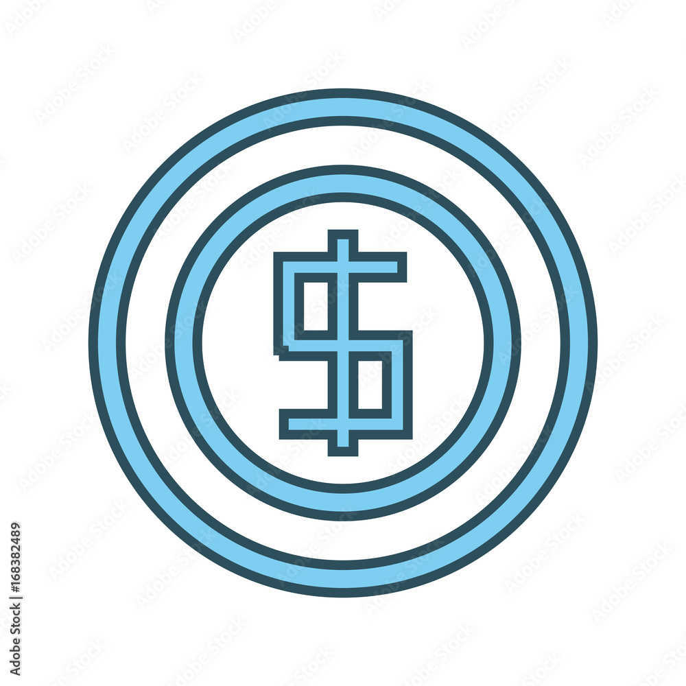 Coin money symbol vector illustration graphic design Coin money symbol vector illustration graphic design