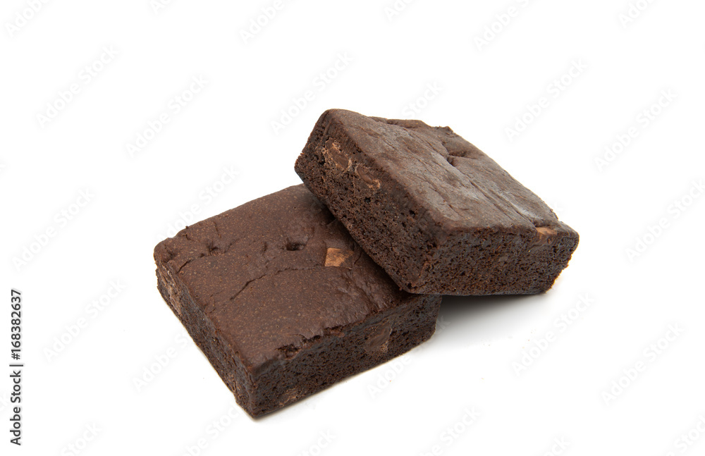 Chocolate Brownie isolated Chocolate Brownie isolated