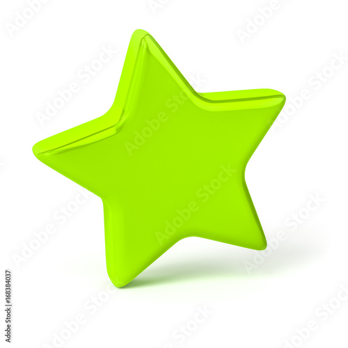 stylish green star
