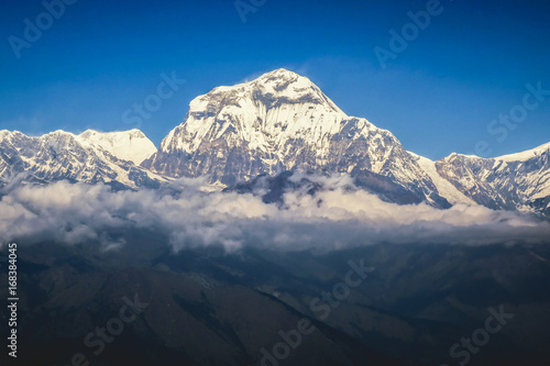 High mountains in the Himalaya  Pokhara  Nepal
