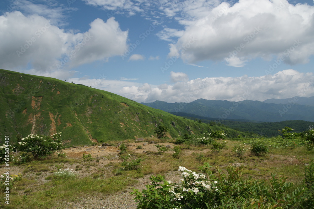 Naklejka premium 草津白根山
