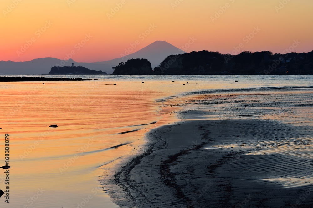 Fototapeta premium 湘南の夕景
