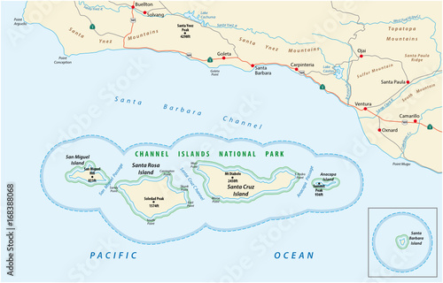 Map of the Channel Islands National Park photo