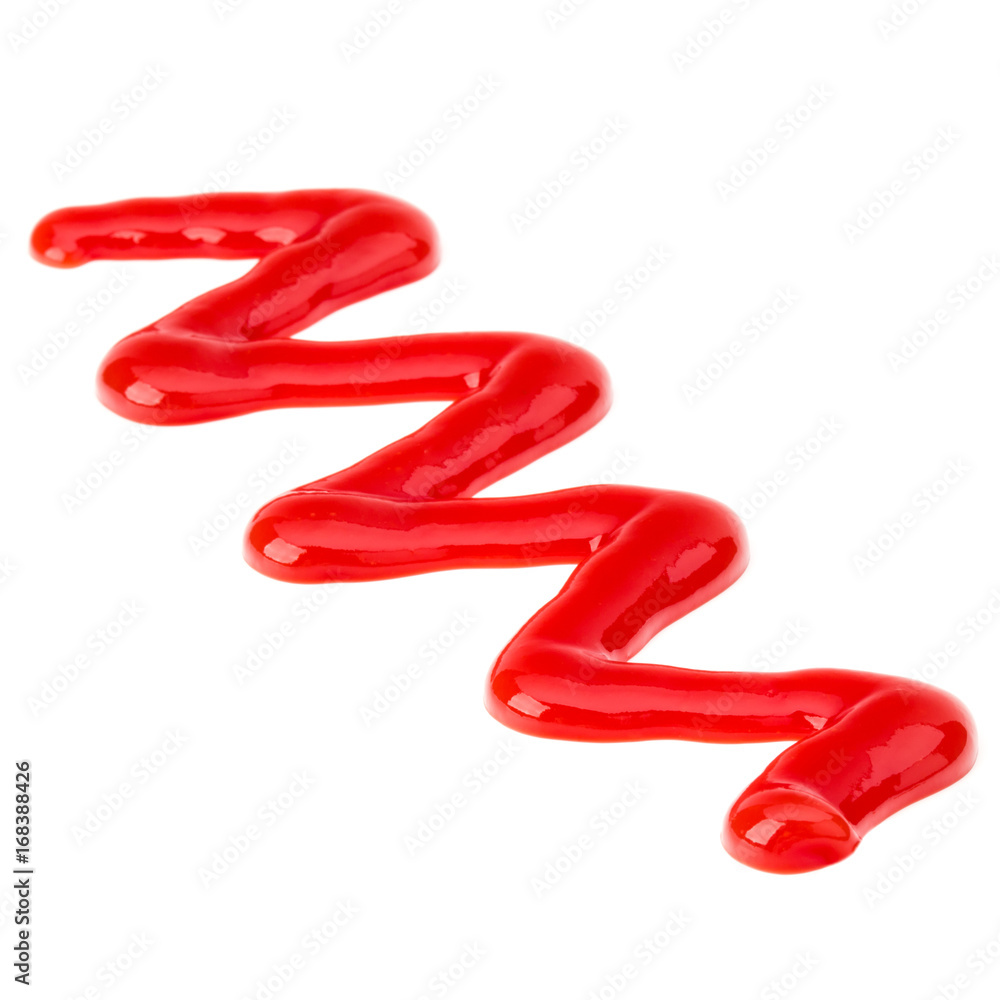 Tomato sauce, ketchup isolated on white background Tomato sauce, ketchup isolated on white background