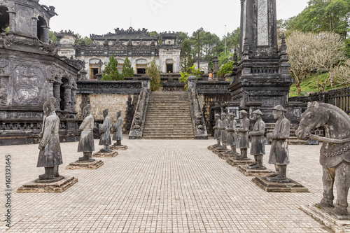 Tomb of Khai Dinh emperor in Hue, Vietnam. A UNESCO World Heritage Site