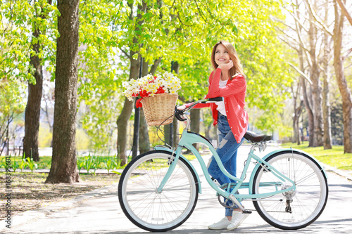Young beautiful girl with b...